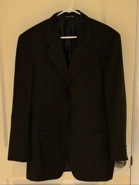Loro Piana Black Pinstripe Sport Coat